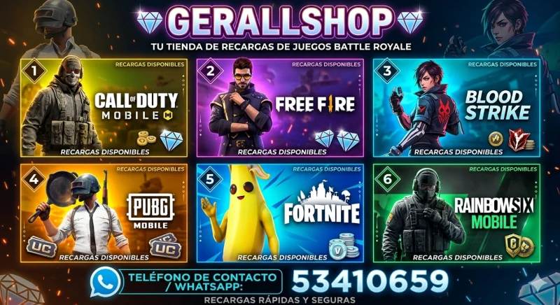 Recargas de juegos 🎮