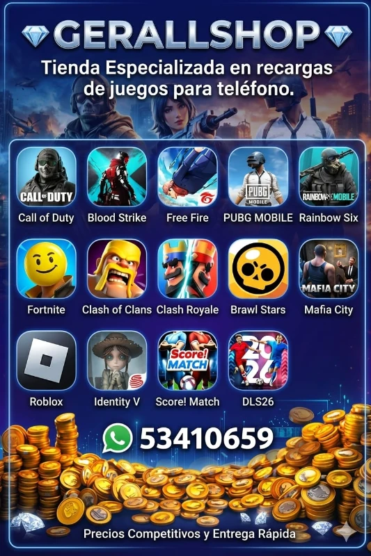 Recargas de juegos 🎮