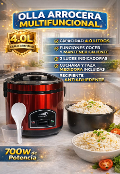 Olla arrocera vaporera